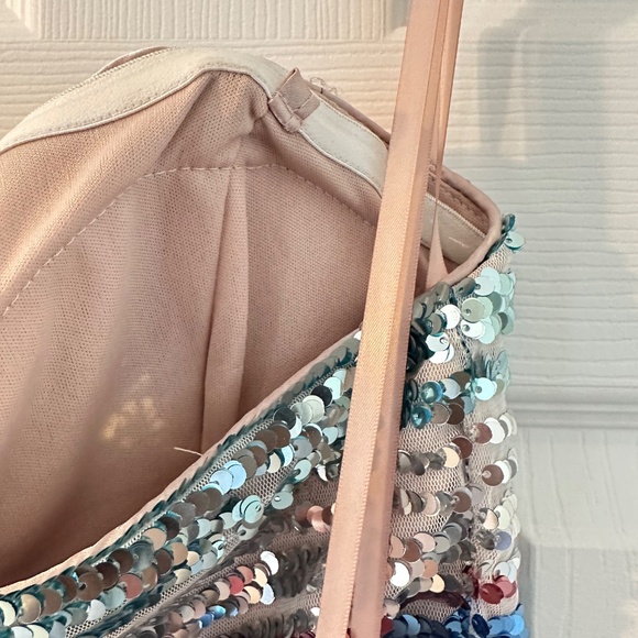 Sequin Hearts , Evening Gown 2 Piece Formal Prom Dress Hi Lo Sequin Size 9 NWT - Picture 12 of 13